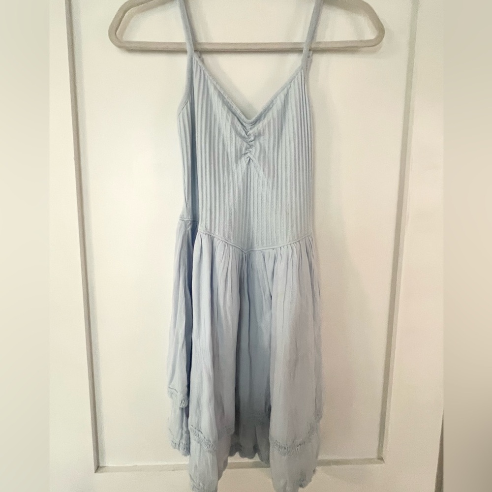 aerie Light Blue Spaghetti Strap Sundress
